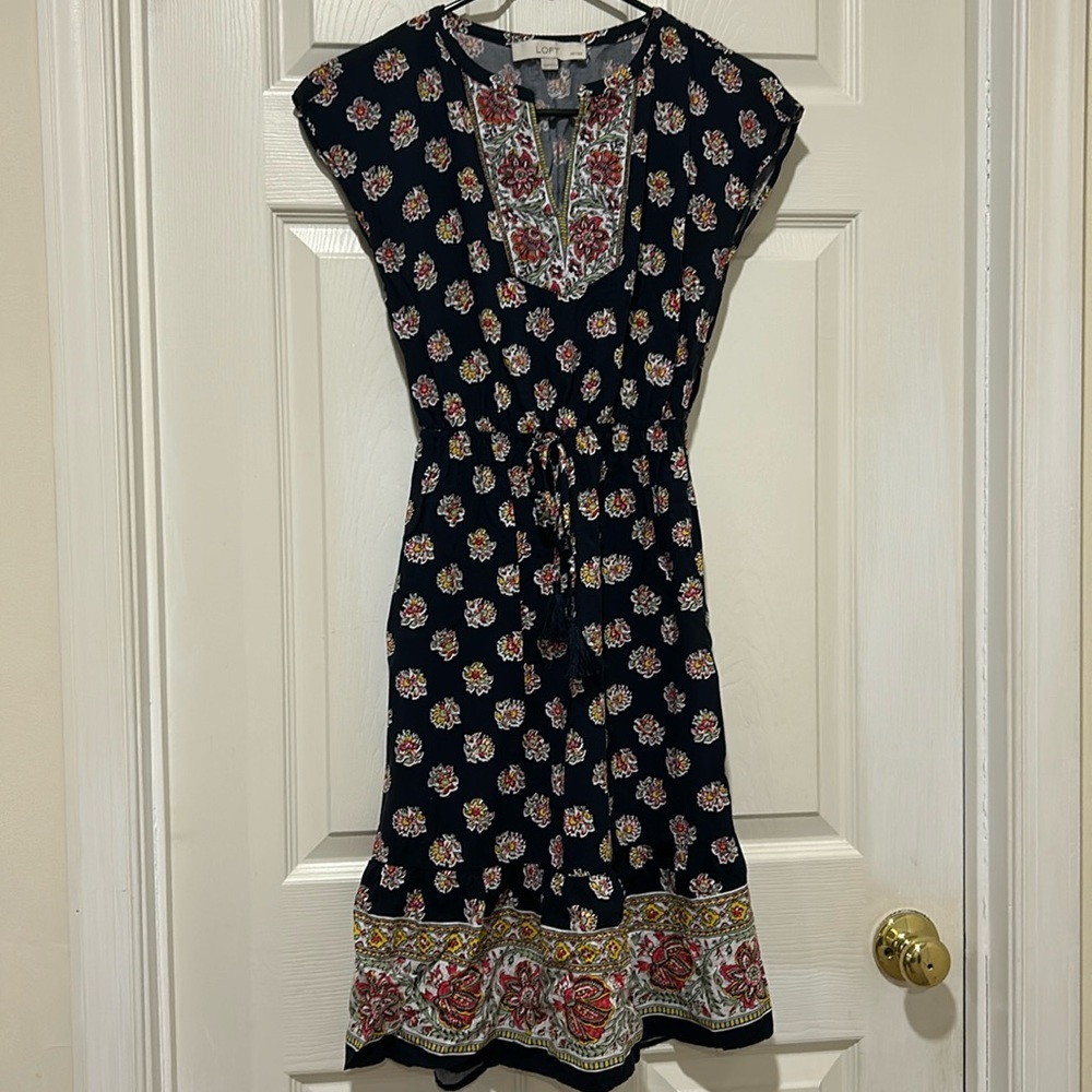 Loft dress - size XXSP in Indian print